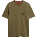 Superdry Superdrytil mænd. M1011784A Grafisk T-shirt med grønt tatoveringsmotiv (XXL), Casual, Bomuld, Korte ærmer