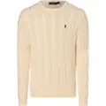 Ralph Lauren Polo Ralph Laurentil mænd. 710775885024 Beige bomuldsjersey i ecru strikket bomuldsjersey (L), Casual