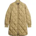 Superdry Superdrytil kvinder. W5011662A Lang foret jakke Studios grøn (XS), Casual, Genanvendt polister, Bæredygtig