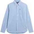 Superdry Superdrytil mænd. M4010653A Blå Oxford-skjorte (XXL), Casual, Bomuld, Lange ærmer