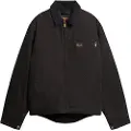 Superdry Superdrytil mænd. M5011879A Surplus Ranch-jakke sort (XXL), Casual, Bomuld, Lange ærmer
