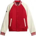 Superdry Superdrytil mænd. M5011730A College Varsity Bomber Jacket rød (XXL), Casual, Bomuld