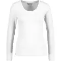 Gant Ganttil kvinder. 4203492 Langærmet T-shirt med rund halsudskæring hvid (XS), Casual, Bomuld, Lange ærmer