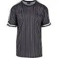Urban Classics Oversized Striped Mesh T-shirt Med Korte ærmer