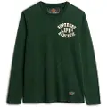 Superdry Superdrytil mænd. M6010835A Vintage atletisk langærmet T-shirt grøn (XL), Casual, Bomuld, Lange ærmer