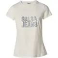 Salsa Jeans Sparkling Branding T-shirt Med Korte ærmer