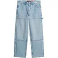 Superdry Superdrytil kvinder. W7011067A Carpenter blå jeans med mellemhøj talje (34/30), Casual, Bomuld, Denim