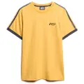 Superdry Superdrytil mænd. M1012040A Essential Logo Retro St Gul T-shirt (XXL), Casual, Bomuld, Korte ærmer