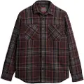 Superdry Superdrytil mænd. M4010675A Merchant Store quiltet overshirt brun (L), Casual, Bomuld, Lange ærmer