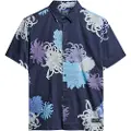 Superdry Superdrytil mænd. M4010353A Hawaiiskjorte navy (L), Casual, Modal, Korte ærmer, Blå