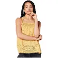 Superdry Vintage Woven Lace ærmeløs T-shirt