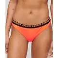 Superdry Superdrytil kvinder. W3010390A Strækbare bikinitrusser i fed orange snit (XL), Badetøj, Genanvendt polister, Bæredygtig