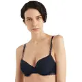 Tommy Hilfiger Tommy Hilfigertil kvinder. UW0UW04546 Navy tonal blonde-bh (85D), Afslappet, Nylon, Blå