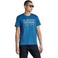 G-Star G-Startil mænd. D25020-336-937 Reflekterende Originals T-shirt blå (XS), Casual, Korte ærmer, Økologisk bomuld, Bæredygtig
