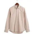 Gant Ganttil mænd. 3000202 Slim Fit Oxford-skjorte beige (XXL), Casual, Bomuld, Lange ærmer