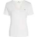 Tommy Hilfiger Tommy Hilfigertil kvinder. WW0WW40584 Slim Cody T-shirt hvid (3XL), Casual, Bomuld, Korte ærmer