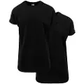 Urban Classics Long Shaped Turnup T-shirt Med Korte ærmer 2 Enheder