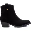 Xti Xtitil kvinder. 14203902-NEGRO Ankelstøvler 142039 sort - hælhøjde: 5 cm (37), 3-5 cm, Lynlås, Casual, Kunstlæder