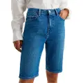Tommy Hilfiger W40212 Straight Fit Højtaljede Denim Shorts