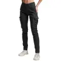 Superdry Superdrytil kvinder. W7010925A Sorte skinny cargo-bukser (32/28), Casual, Lyocell