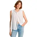Pepe Jeans Pepe Jeanstil kvinder. PL304892 Mina skjorte hvid (XL), Casual, Bomuld, Uden ærmer/stropper, Bæredygtig