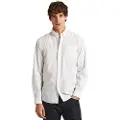 Pepe Jeans Pepe Jeanstil mænd. PM308270 Prince hvid skjorte (L), Casual, Bomuld, Lange ærmer
