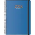 DOHE Agenda 2024 Dagside Med Spiral Og Gummi Synkronisering 21x29 Cm