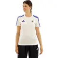 Adidas Real Madrid 3 Stripes Dame-t-shirt Med Korte ærmer