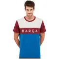 Barca Fc Barcelona Color Block T-shirt Med Korte ærmer