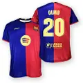 FC Barcelona 24/25 20 Dani Olmo Hjem T-shirt Med Korte ærmer