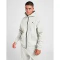 Jordan Sport Hoop Fleece Dri-FIT-hættetrøje med fuld lynlås til mænd - grå