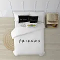 Play Fabrics Friends Dynebetræk Med Knapper Til 120 Seng 200x200 Cm