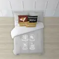 Play Fabrics Hogwarts Dynebetræk Med Knapper Til 120 Cm Seng 200x200 Cm