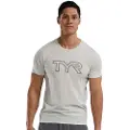 Tyr Ultrasoft Lightweight Tri Blend Tech Big Logo T-shirt Med Korte ærmer