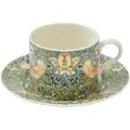 Spode - Tekop med underkop Morris & Co Strawberry Thief - Flerfarvet - Kopper & krus - - Homeroom