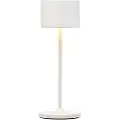 Blomus Bærbar bordlampe FAROL MINI 19,5 cm, LED, hvid, aluminium, Blomus