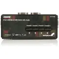 StarTech.com 4-ports Usb Kvm-switch Med Lyd Og Kabler