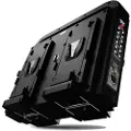 Newell 4 Batterier V-mount Dobbelt Oplader