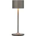 Blomus Bærbar bordlampe FAROL MINI 19,5 cm, LED, brændt metal, aluminium, Blomus
