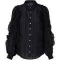 Salsa Jeans Ruffle Sleeve Skjorte Med Lange ærmer