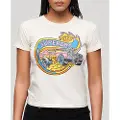Superdry Neon Motor Graphic Fitted T-shirt Med Korte ærmer