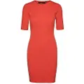 Vero Moda Gold 2/4 O Neck Vip Kortærmet Kort Kjole