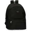 Pepe Jeans Pepe Jeansunisex til børn. 6332421 Rygsæk 6332421 sort -31x44x17.5cm (OSFA), Casual, Polyester, børnetøj