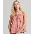 Superdry Vintage Halter Cami ærmeløs Bluse