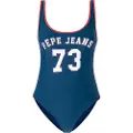 Pepe Jeans Pepe Jeanstil kvinder. PLB10452 Marshall blå badedragt (L), Badetøj, Polyester