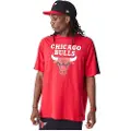 New Era Nba Colour Block Os Chicago Bulls T-shirt Med Korte ærmer