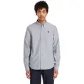 Timberland Timberlandtil mænd. TB0A6GPNB681 Langærmet grå oxfordskjorte (XXL), Casual, Bomuld, Lange ærmer, Bæredygtig