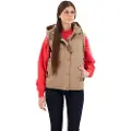 Superdry Superdrytil kvinder. W5011552A Quiltet vest med hætte Everest brun (XXS), Casual, Polyester