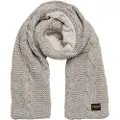 Superdry Superdrytil kvinder. W9310068A Gråt strikket ottendedels-tørklæde (OSFA), Casual