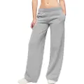 Superdry Superdrytil kvinder. W7010931A Lige joggingbukser med grå forvasket effekt (40), Casual, Sport, Bomuld